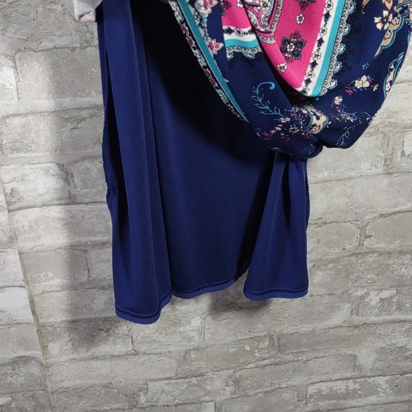 Chico's Medallion Print Tie Sleeve Dress - Picture 4 of 9